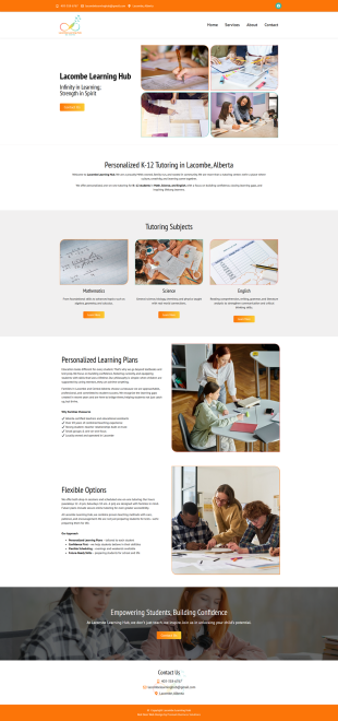 Lacombe Learning Hub, Located in Lacombe, Ab.