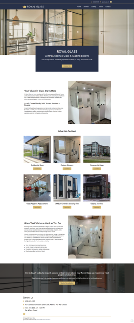 Royal Glass Serving Central Alberta.